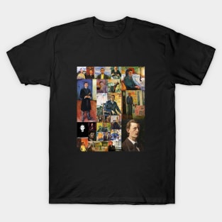 Edvard Munch Self-portrait Collage T-Shirt